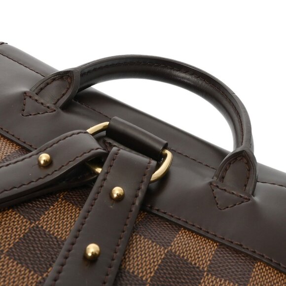 LOUIS VUITTON Brown Damier Canvas Backpack - Picture 6 of 11